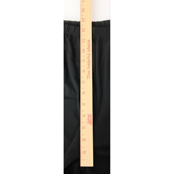 Bob Mackie Pants Women's Size 1X Wide Leg Regular Length Knit Pants Black Preown - Picture 8 of 10